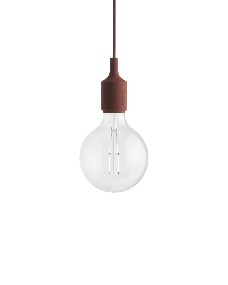 E27 LED - Donkerrode plafondlamp